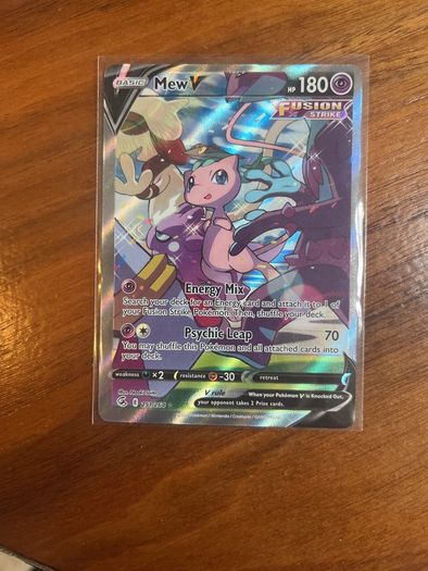 Mew full art from fusion strike sword and shield era very good condition