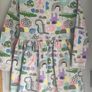 Next grey animals jersey Dress Age 3-4 EUC Image 2