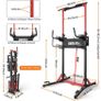 Power Tower Pull Up Bar Station&Assistance Machine,Multi-Function Adjustable Height Foldable Dip Station for Home Gym Workout, Heavy Duty Strength Training Fitness Equipment 360/400/600LBS Image 2