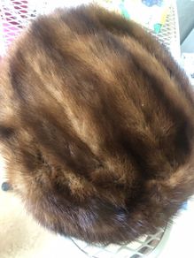 Fashionable vintage fur hat