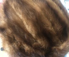 Fashionable vintage fur hat
