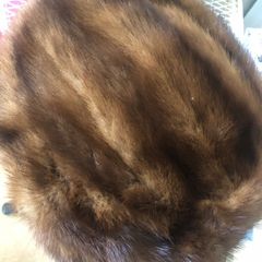 Fashionable vintage fur hat