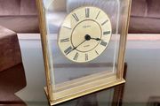 Vintage Brass German Minster Floating Clock Quartz