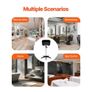 Portable Shampoo Bowl, Shampoo Sink with Adjustable Height & Angle, Salon Hair Wash Sink with Drain Hose and Star-Shaped Support Base Image 5