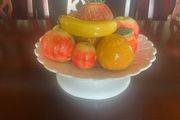 Ceramic fruit topiary centre piece