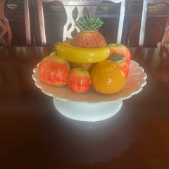 Ceramic fruit topiary centre piece