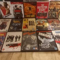 Quentin Tarantino Dvd & Book Collection Death Proof Hateful Eight Jackie Brown Etc