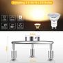 LED Ceiling Light Round Rotatable,3 Way Modern Ceiling Spotlight for Kitchen, Living Room and Bedroom, Complete with 3X 3.5W GU10 LED Light Bulbs (MULTIPLE COLOURS) Image 3
