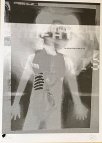Robert Del Naja (3D) Massive Attack Bristol Fire Sale Print (The New System Listens to You), 2024