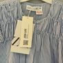Zara blue & white striped tunic top Age 3-4 BNWT Image 2