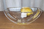 Concepts by Heritage Clear cut crystal  boat vase/ bowl