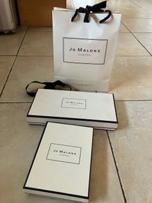 jo malone boxes and gift bag