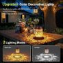 2 Pack Birthday Gifts for Women, Garden Ornaments Outdoor Hummingbird Solar Lanterns Outside, Waterproof Hanging Garden Solar Lights Hummingbird Christmas Gift Mothers Day Gifts for Mum Grandma Image 6