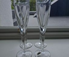 John Rocha Waterford Crystal Geo Flutes x 4