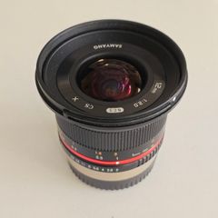 Samyang 12mm f2 manual lens for Fuji x mount