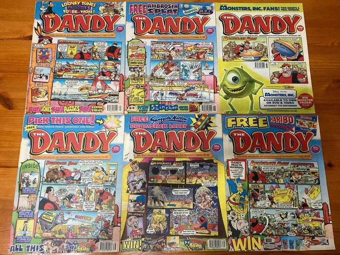 Comics: 'The Dandy' 2001,2002 and 2003 (61 numbers)