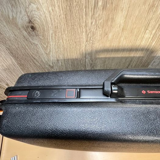 Samsonite Large Hard Shell Briefcase Black - Vintage VGC