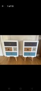 Bedside lockers x2