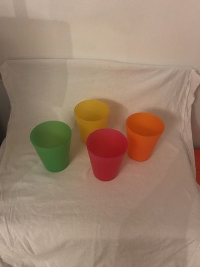 Four Colourful Cups