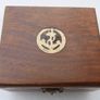 Vintage Stanley London Brunton  Brass Nautical Compass with Wooden Box Image 9