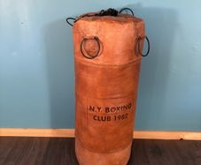 leather boxing bag display piece