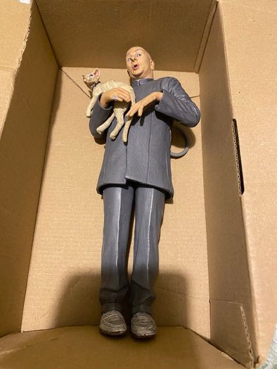 Dr Evil and Mr Bigglesworth figure - Austin Powers