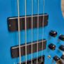 Cort C5 Deluxe Candy Blue 5 String Bass Guitar Image 3