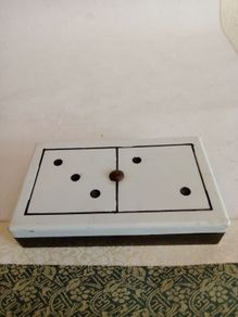 Vintage 1960s Domino Set in Box. PSE. Plasticos Santa Elena, Spain.