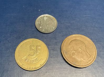 Belgium francs with Dutch text 1981 -1989