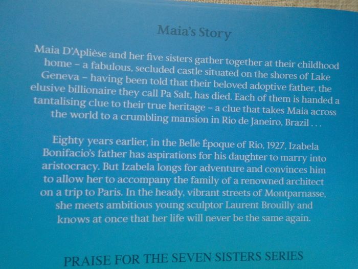 Paperback book, Fiction, The Seven Sisters, Lucinda Riley, Book