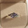Vintage 9ct Gold Tanzanite & Diamond Ring (Size N) Birmingham Image 6