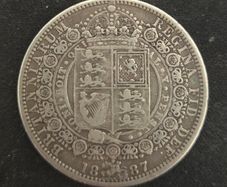 1887 British Half Crown