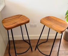 Wood & Metal stools