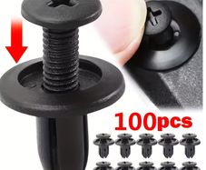 100pcs Automotive Fastener Clip Set, Door Fender Rivet Fixing Clips, Snap-On Tools, Body Bumper Trim Fixing Accessories