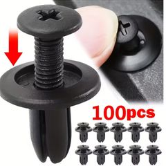 100pcs Automotive Fastener Clip Set, Door Fender Rivet Fixing Clips, Snap-On Tools, Body Bumper Trim Fixing Accessories