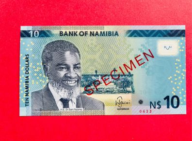 Namibia   10  Dollars  2015   Specimen. Scarce ( Unc )