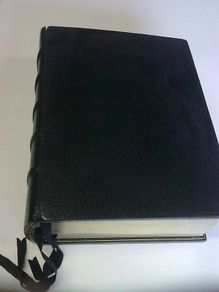 Large leather bound King James Bible
