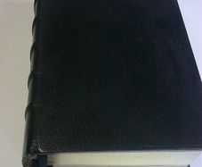 Large leather bound King James Bible