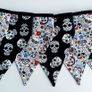 Beautiful Sugar Skulls Bunting/ Day of the Dead Bunting Image 2