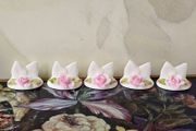 Vintage Coalport Bone China Table Place Card Holders Set of 5