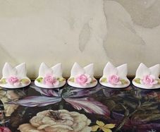 Vintage Coalport Bone China Table Place Card Holders Set of 5