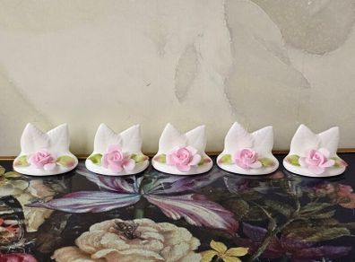 Vintage Coalport Bone China Table Place Card Holders Set of 5