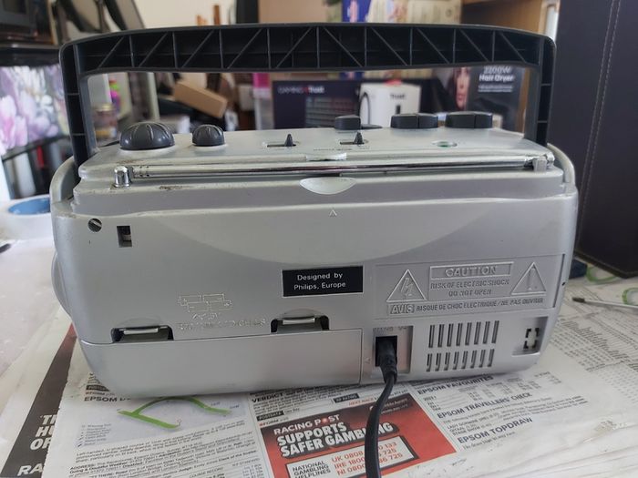 Philips Radio Cassette Recorder, Model AQ4150, both Radio & tape working great, very good condition