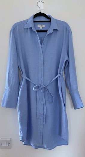 COS  Belted Linen Shirt Dress
