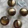 5x Antique Brass Style Knobs Image 2