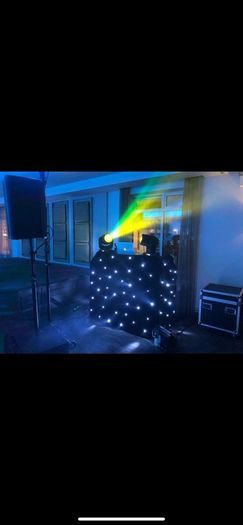 Equinox dj booth star cloth