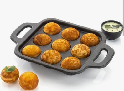 ponganalu/paniyaram/takoyaki induction base non stick pan