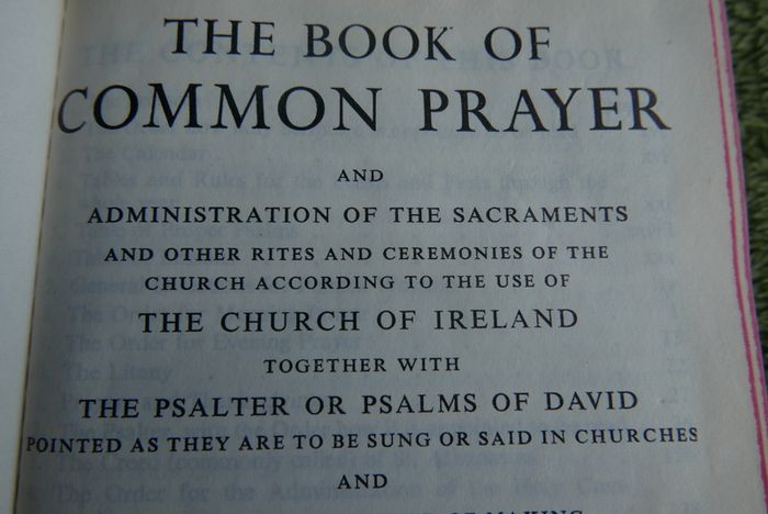 The Book of Common Prayer Dublin 1962