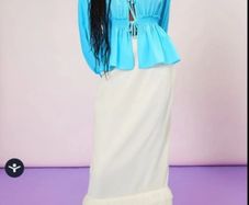 Whistles cream skirt with ruffled detail - As New