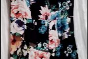 AX Paris Curve Black Floral Peplum Dress